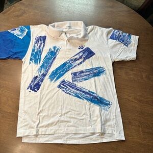 Vintage Yonex Mens Tennis Polo Shirt Size Large Rare Colorful Flawless